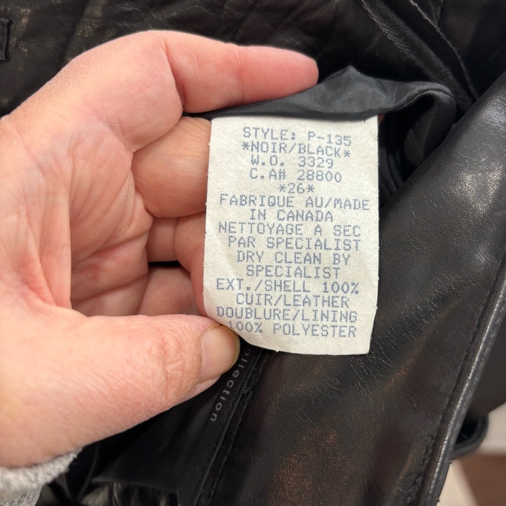 RUDSAK Collection Black Leather Moto Biker Women’s Pants w/ Knee-Detail Size 26 - Picture 9 of 9